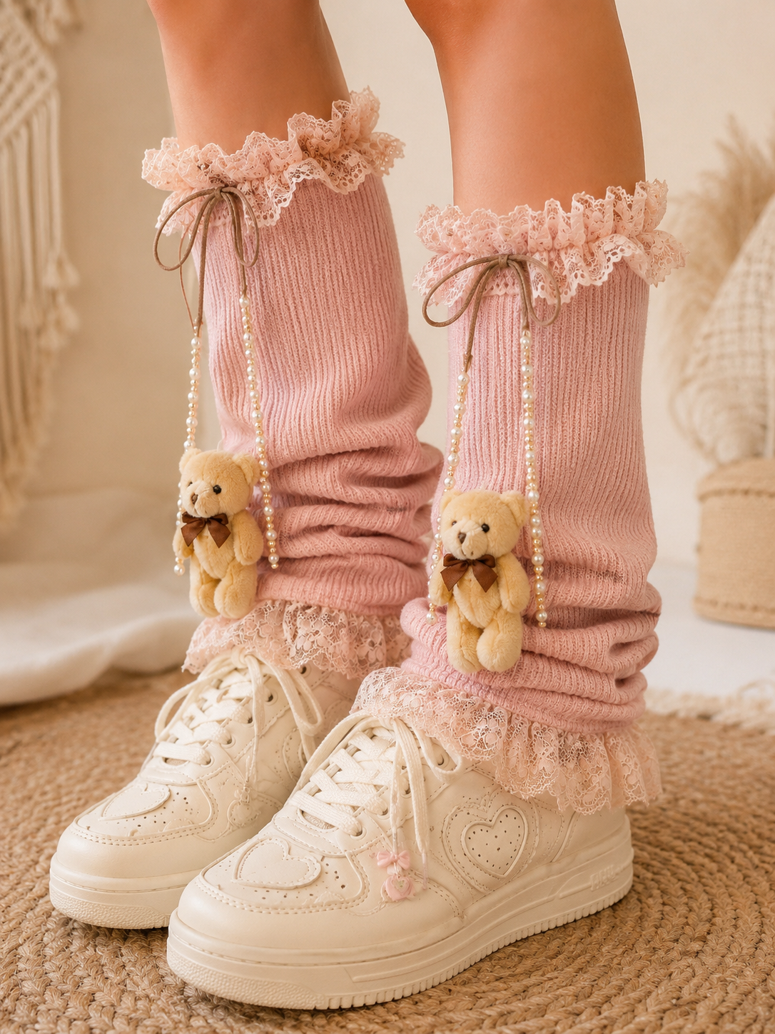 Teddy Rose Leg Warmers
