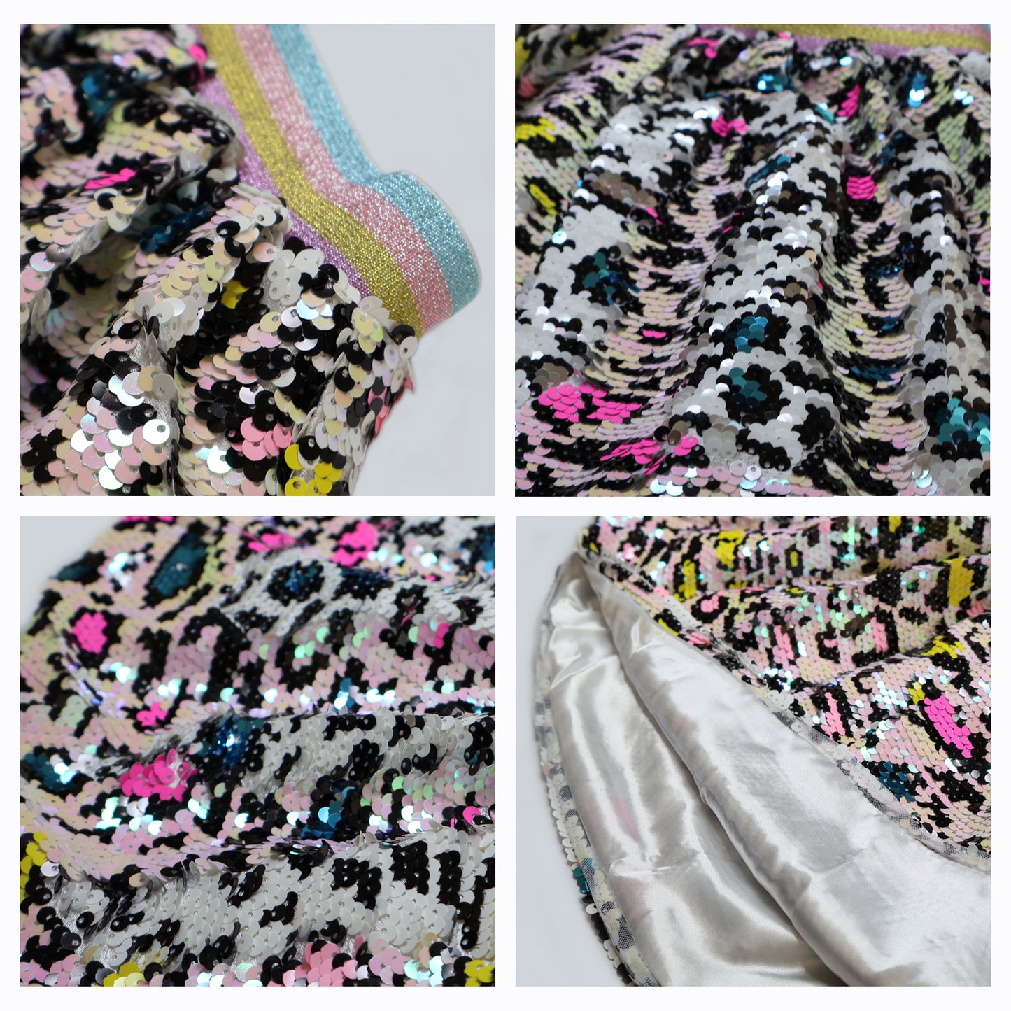 Leopard Flip Sequin Skirt