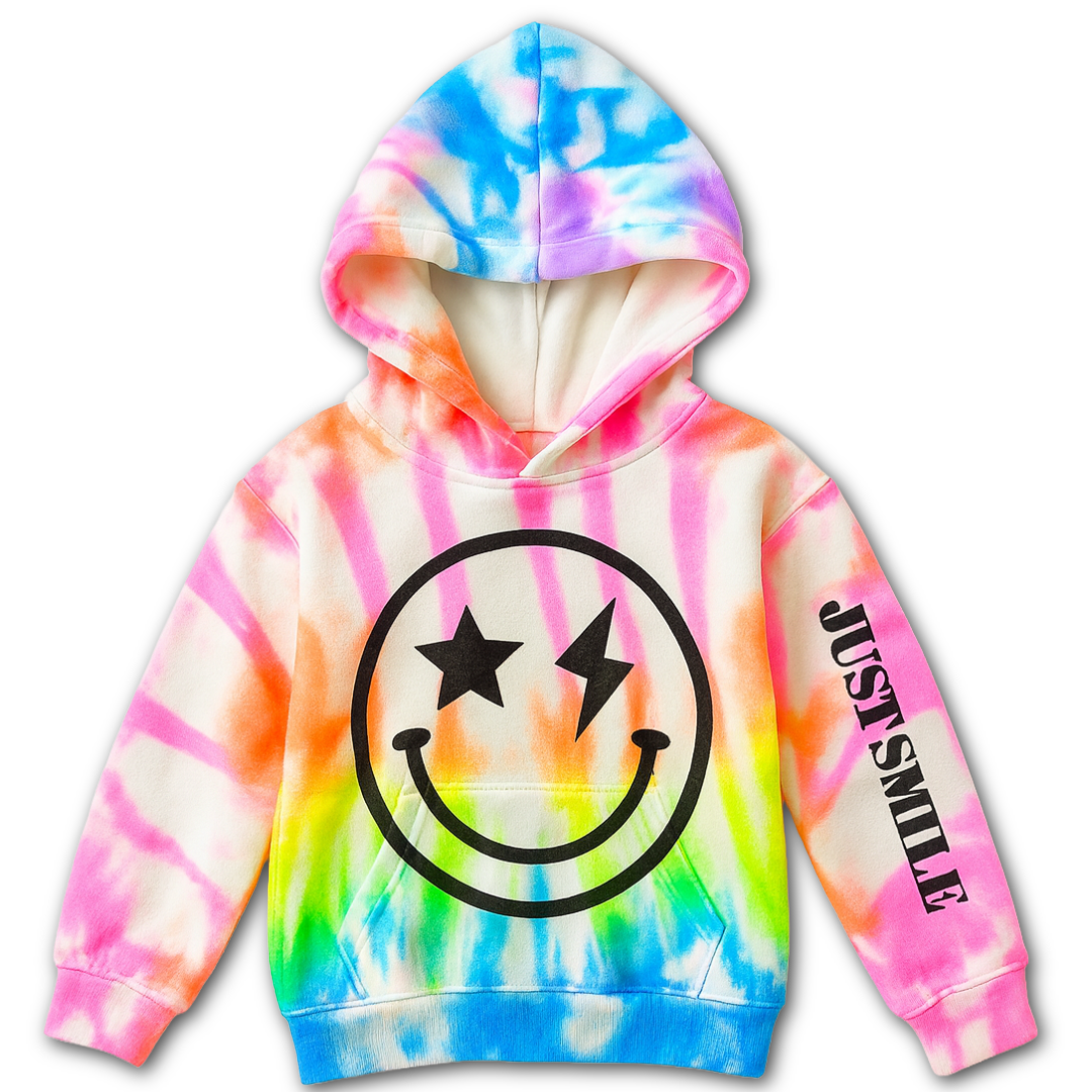 Neon Smiles Hoodie 🌈😊