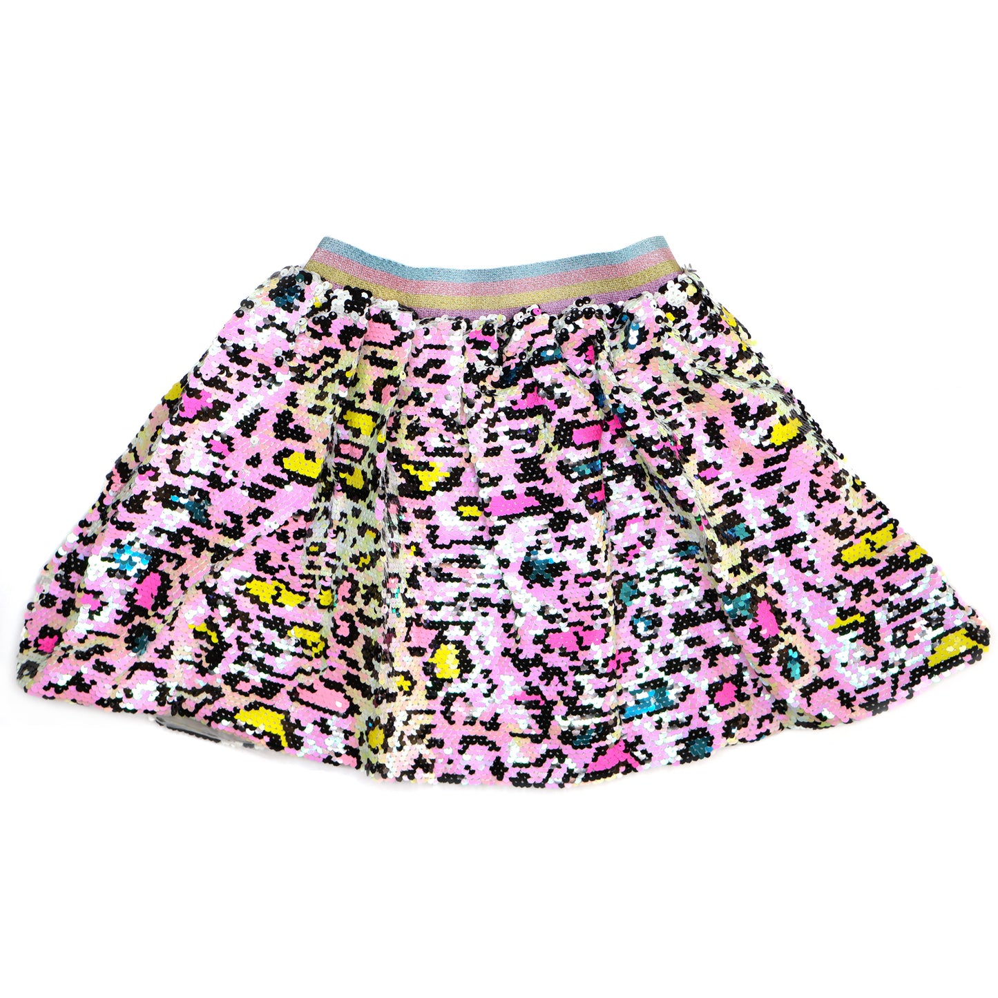 Leopard Flip Sequin Skirt