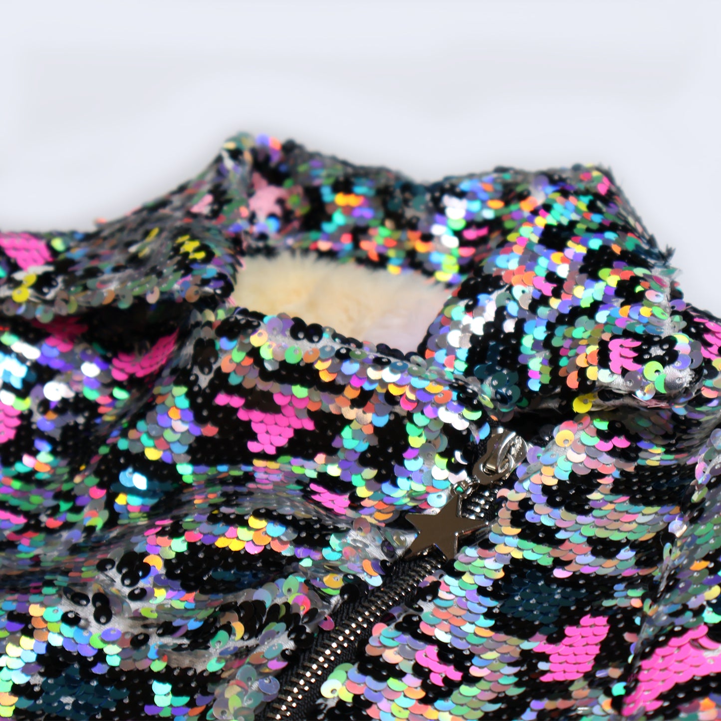 Leopard Flip Sequin Jacket