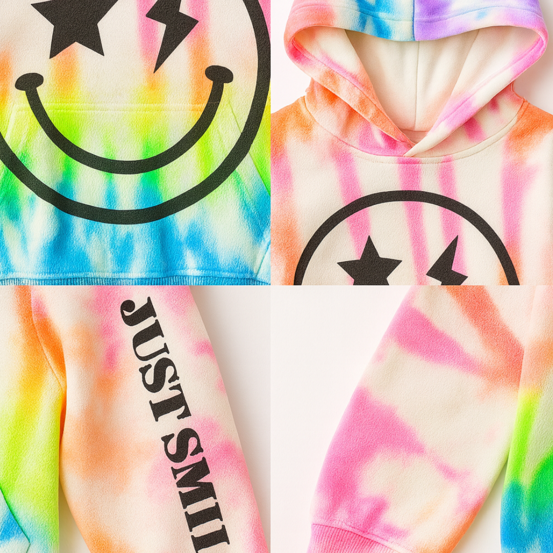 Neon Smiles Hoodie 🌈😊