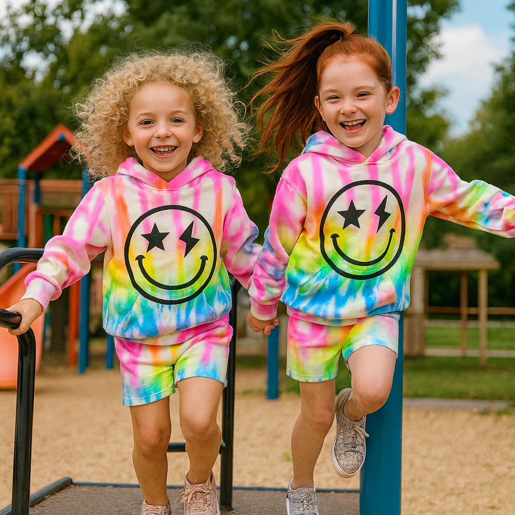 Neon Smiles Hoodie 🌈😊