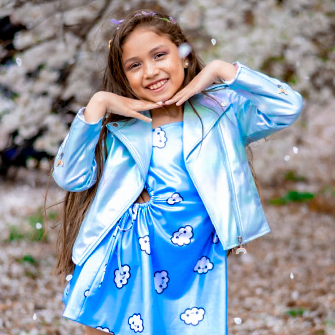 Kawaii Blue Cloud Dress