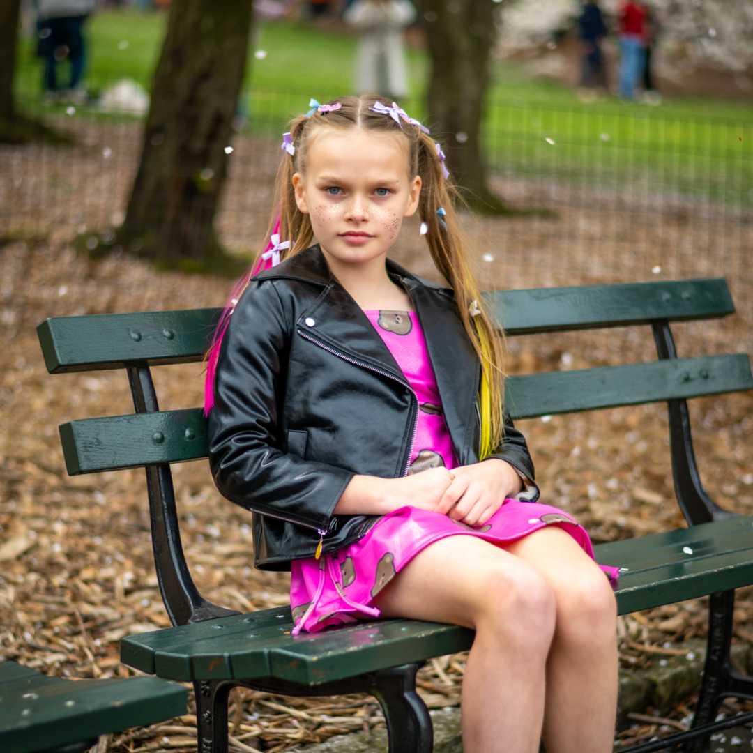 Hot Pink Bear Dress