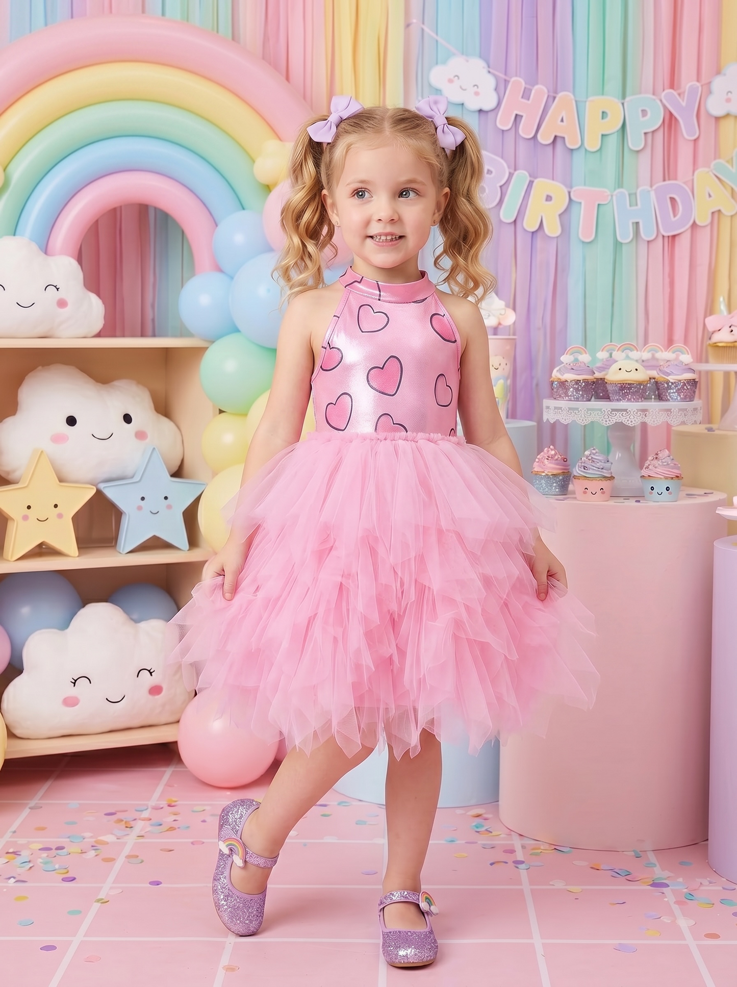 Pink Party Tulle Dress