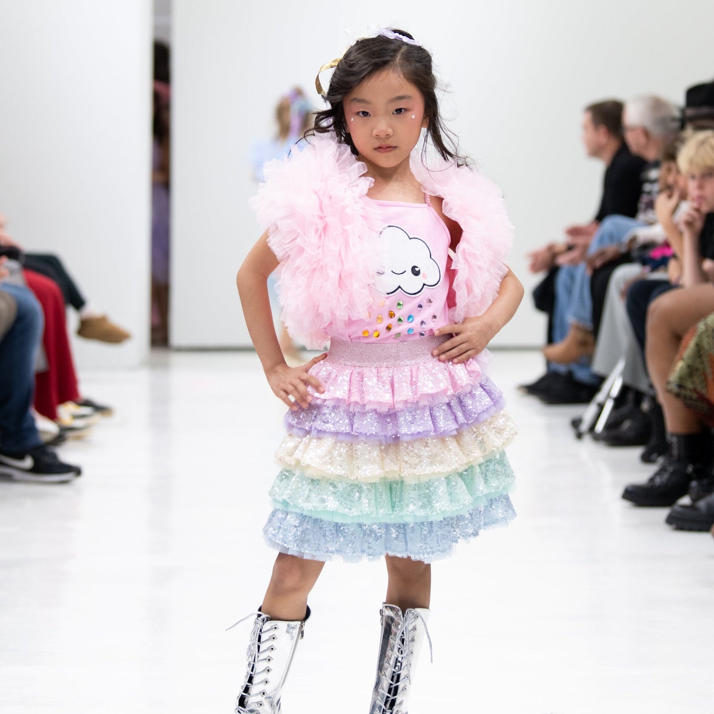 Rainbow Ruffles Skirt