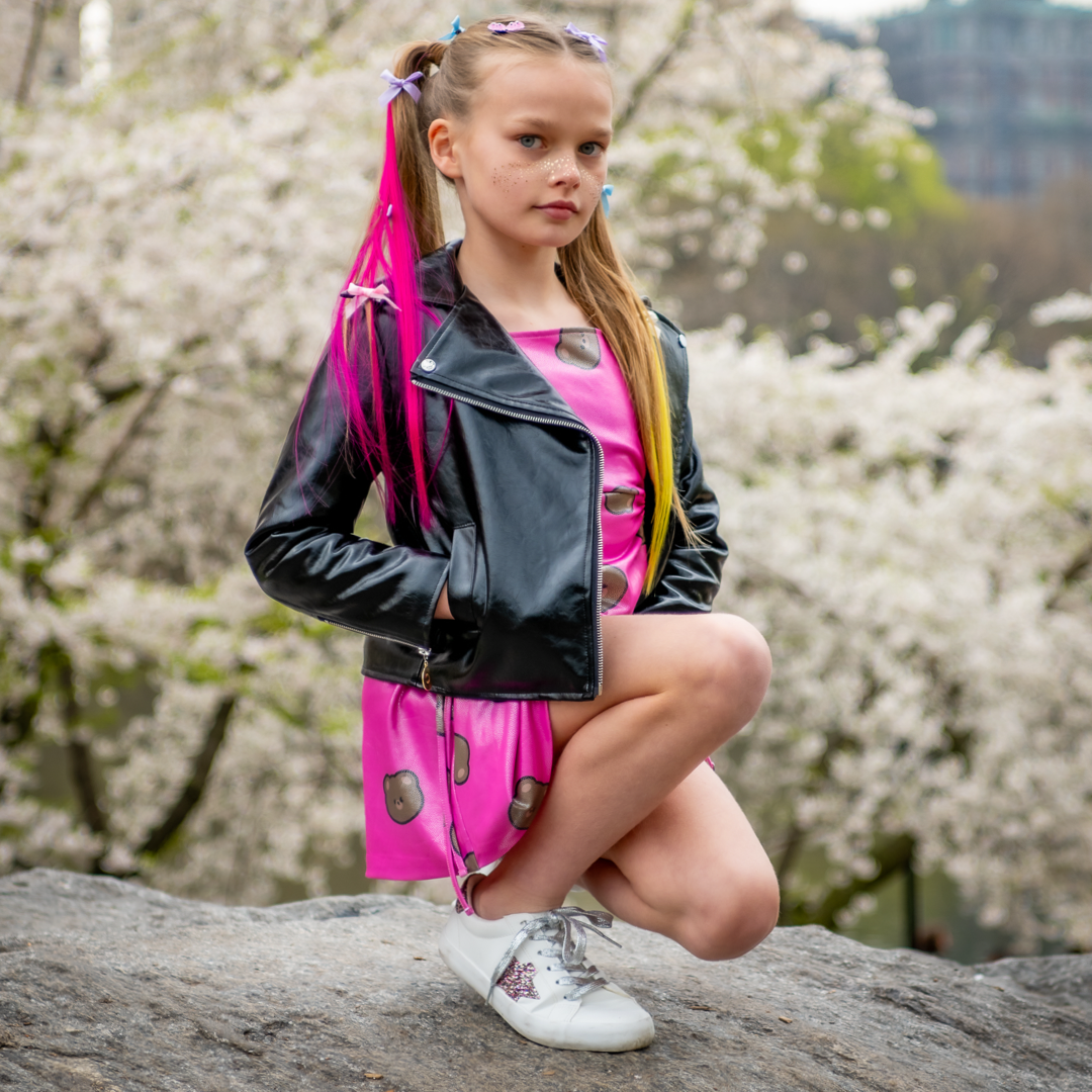 Hot Pink Bear Dress