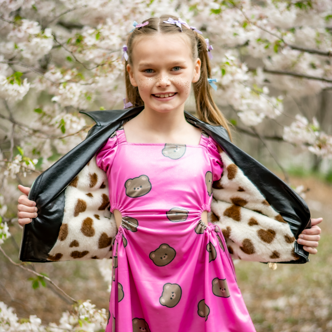 Hot Pink Bear Dress