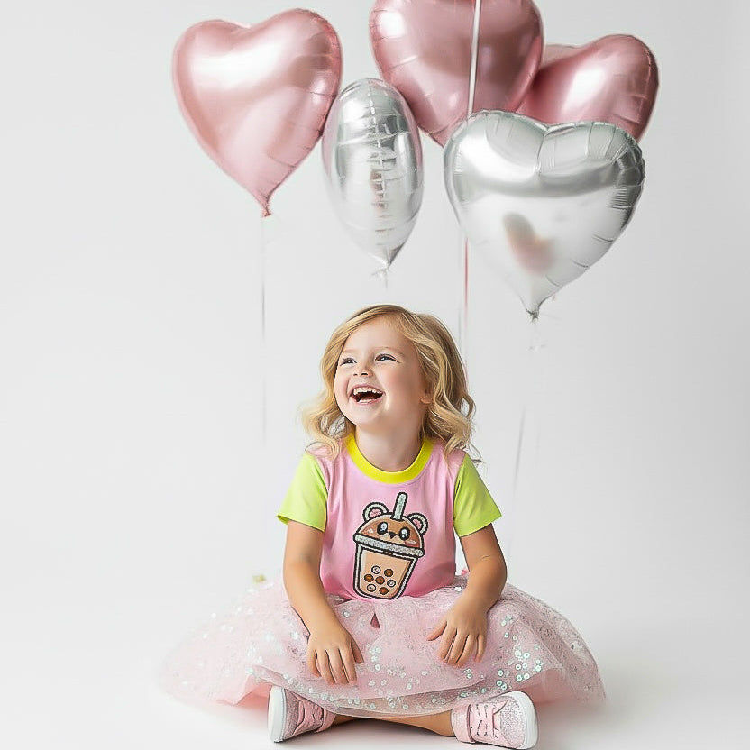 Boba Bear Sparkle Crop Tea