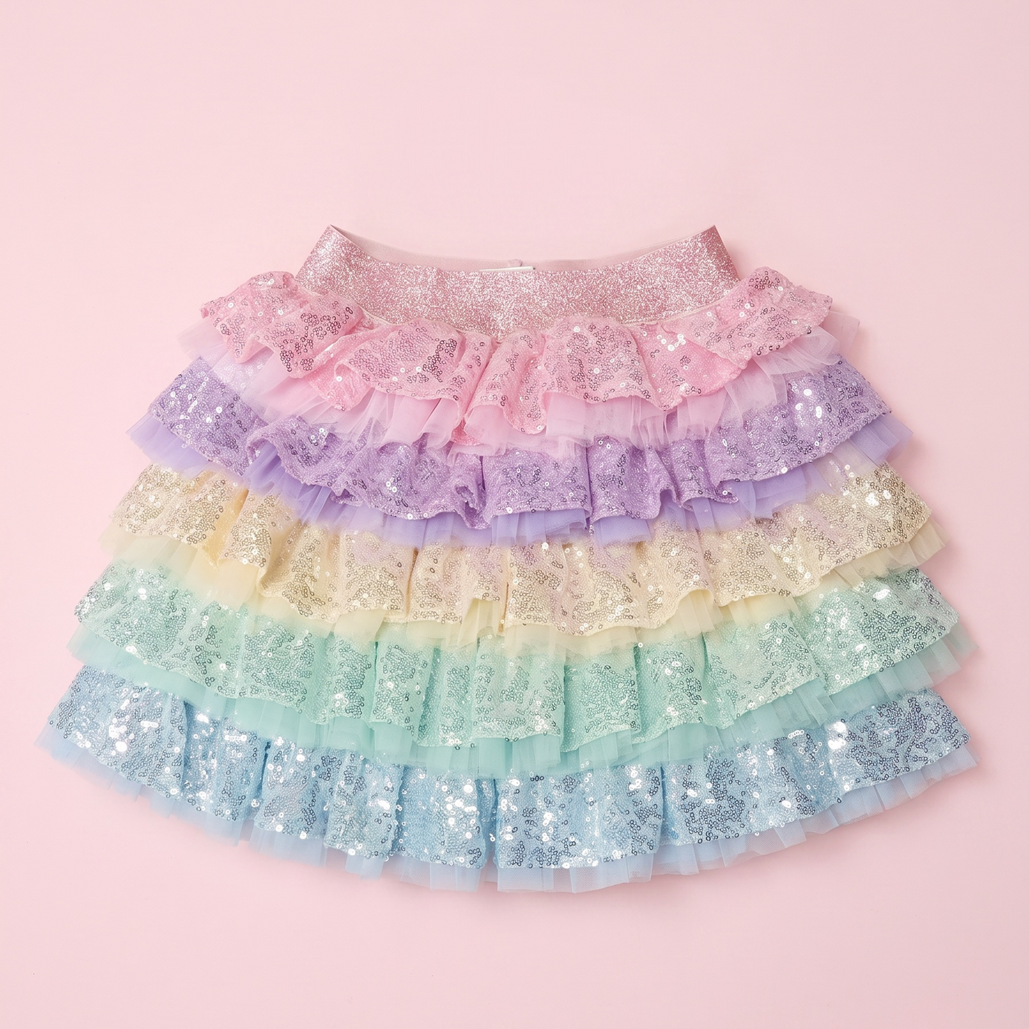 Rainbow Ruffles Skirt