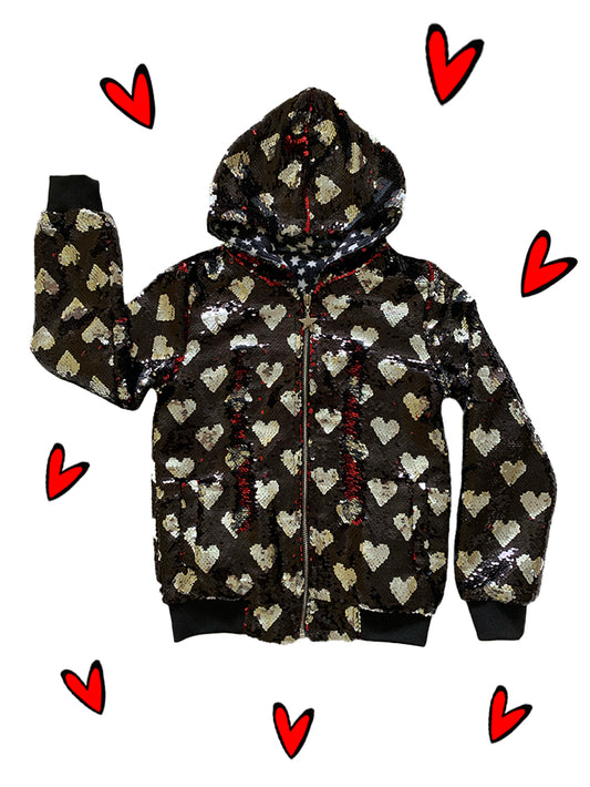 Heart Sequin Jacket