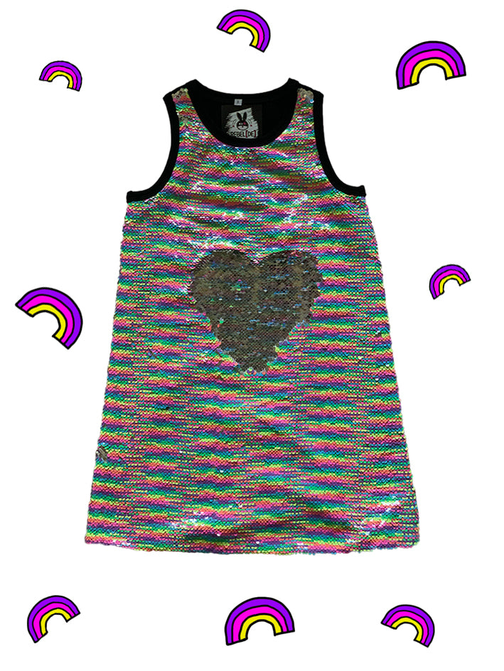 Rainbow Sequin Dress