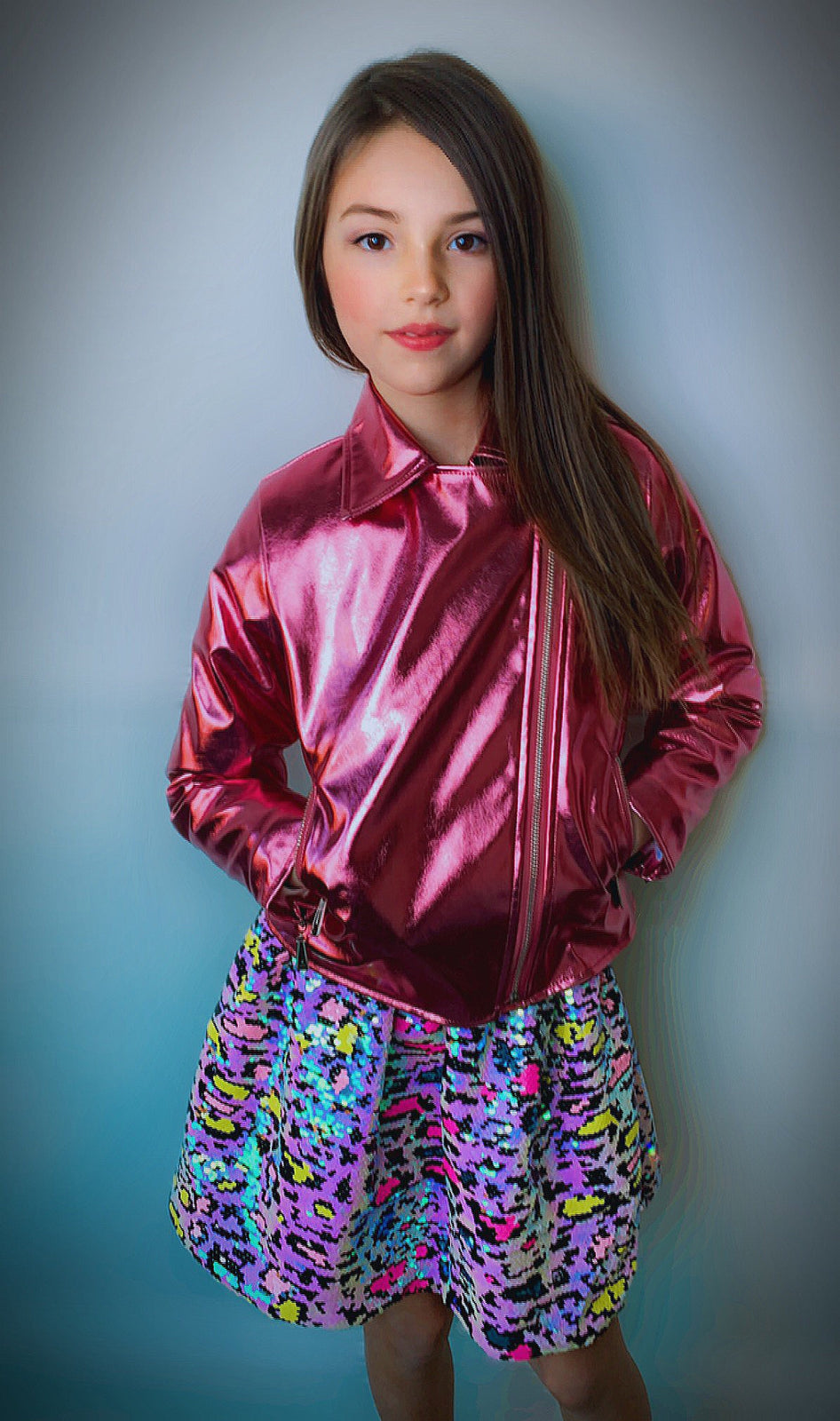 Metallic Pink Star Jacket