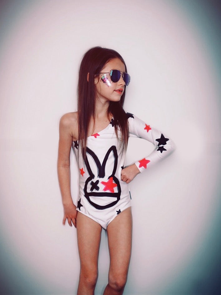 One Sleeve Bunny Swimsuit